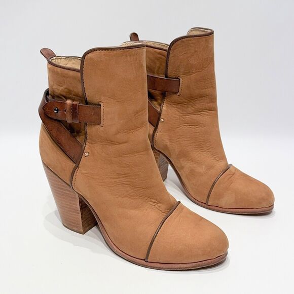 Rag & Bone Women’s Kinsey Brown Nubuck Leather Victorian Ankle Bootie Size 8.5 - Picture 2 of 16